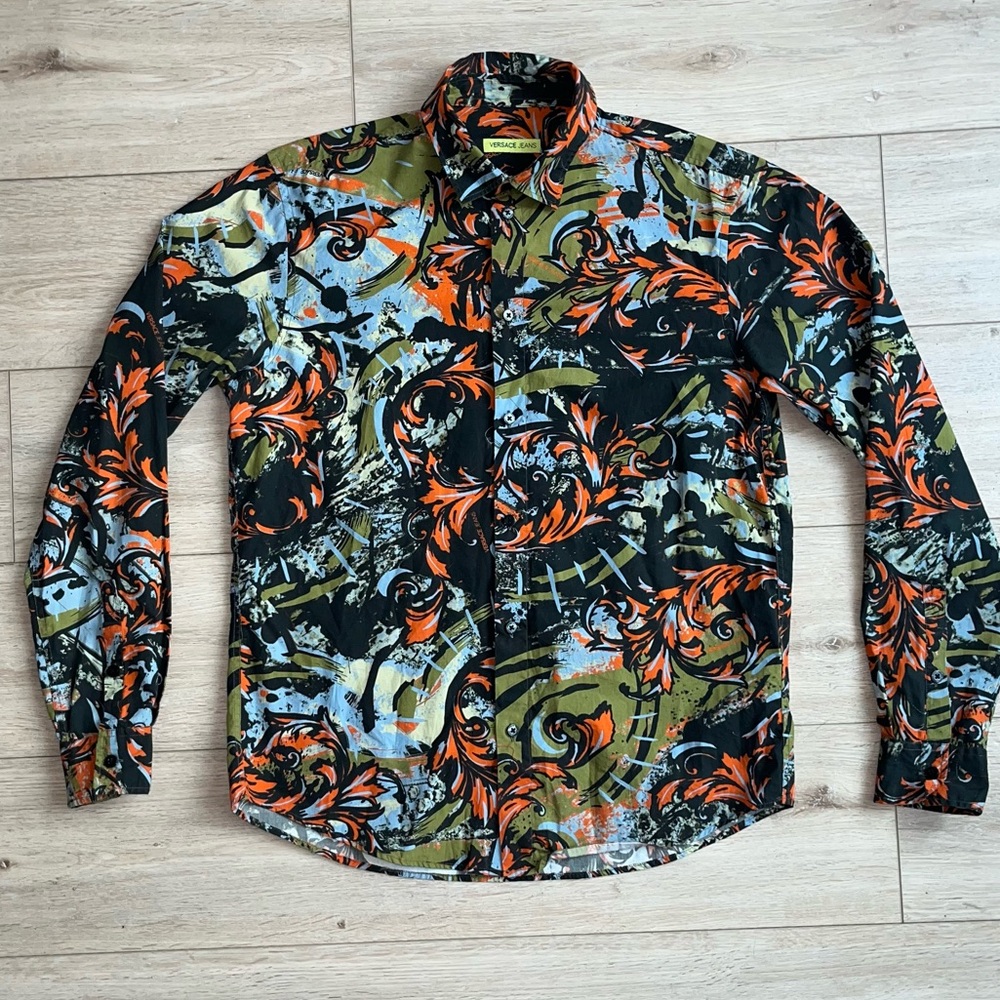 Versace Jeans Floral Button Up Salesman Sample, Rare